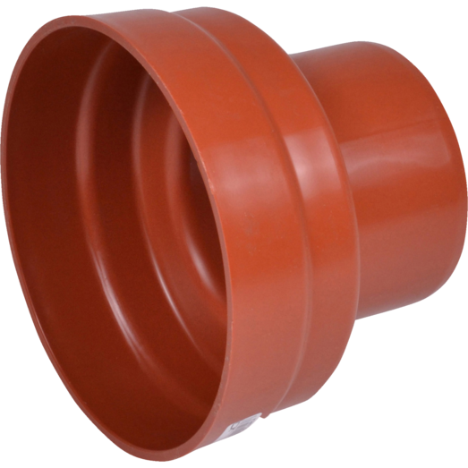 Wavin kloakrør PP rød overgangsstykke t/betonspids 100x110 mm