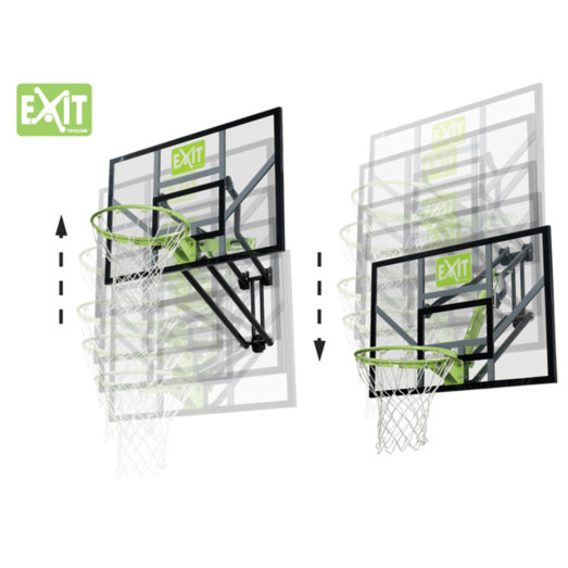 Exit Galaxy basketball bagplade m/basketkurv væghængt