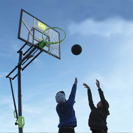 Exit Galaxy basketball bagplade m/basketkurv flytbar