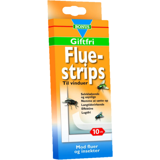 Bonus flue strips til vinduer giftfri 10 stk