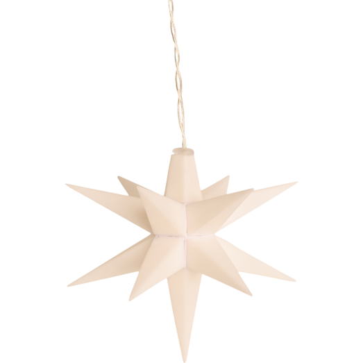 Led stjerne Ø10 cm hvid 10 stk