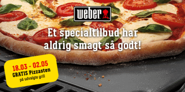 Weber - Gratis pizzasten 