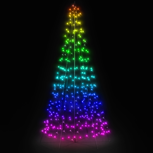 Twinkly Prelit lystræ med LED lys inkl. stang
