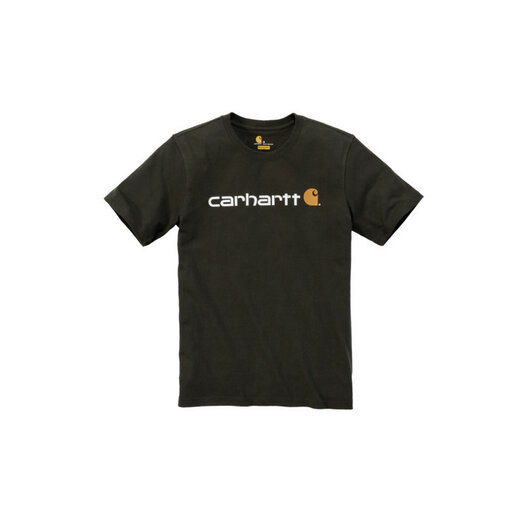 Carhatt core logo t-shirt peat/mørkegrøn