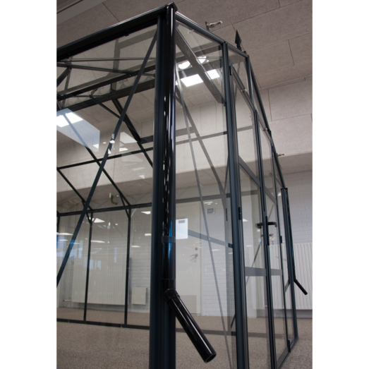 Elmholm Exclusive Orangeri antracit med hærdet glas, 17,65 m²