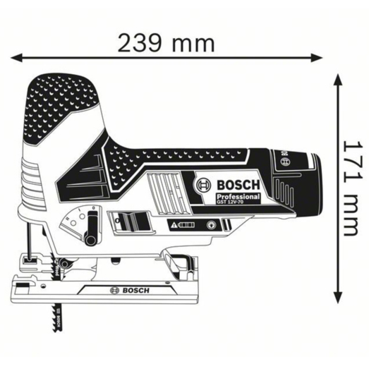 Bosch GST 12V-70 stiksav solo