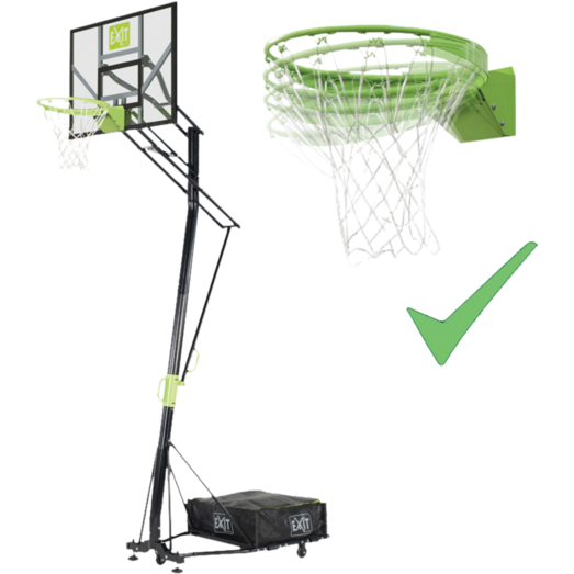 Exit Galaxy basketball bagplade m/dunk-basketkurv flytbar