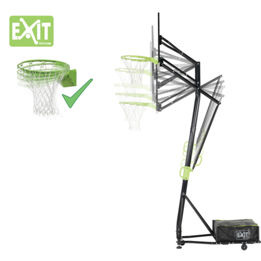 Exit Galaxy basketball bagplade m/dunk-basketkurv flytbar