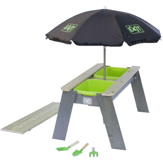 Exit Aksent sand- og vandbord inkl. parasol og redskaber