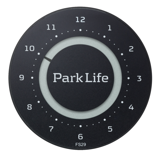 Park Life parkeringsskive - sort