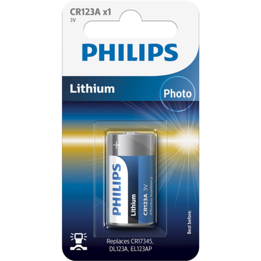 Philips Minicelle CR123A 1-blister batteri