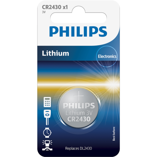 Philips Minicelle CR2430 1-blister batteri