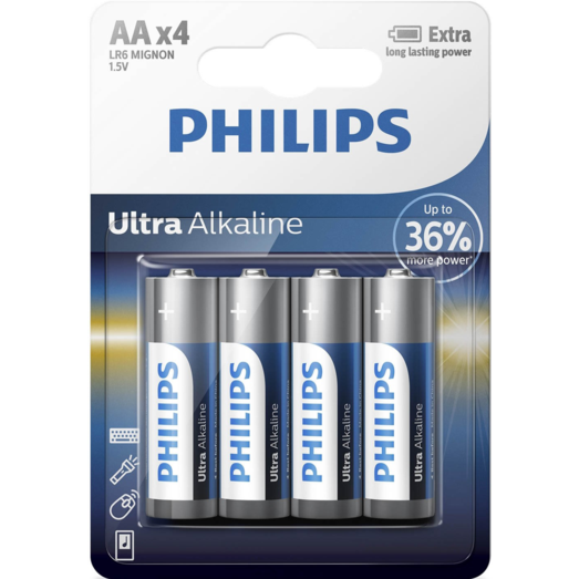 Philips Ultra alkaline LR6/AA batteri 10 stk. 