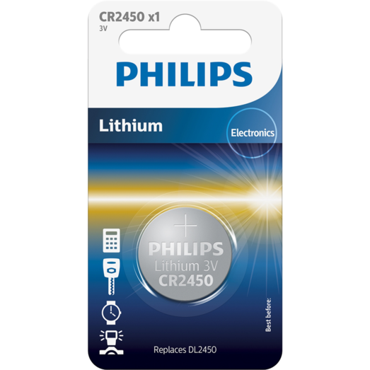 Philips Minicelle CR2450 batteri 1 stk. 