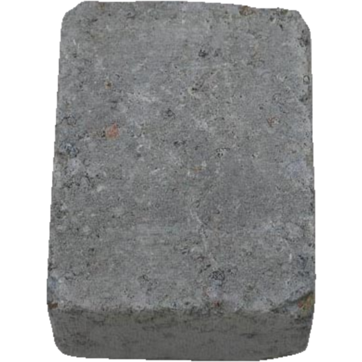 Herregårdssten med rumlet kant 1/2 sten grå 14x10,5x7 cm