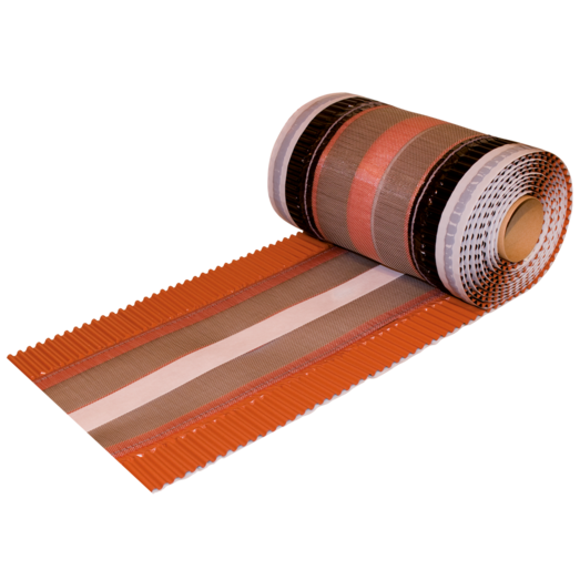 CASA-Roll rygningsbånd rød 310 mm x 5 m