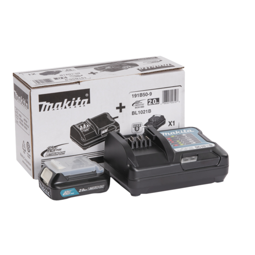 Makita batteripakke 12V Li-ion 1xBL1021B+1xDC10WD