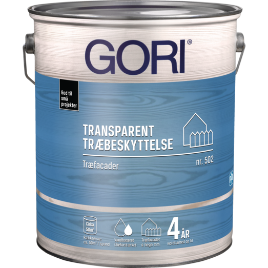 GORI 502 transparent træbeskyttelse farveløs