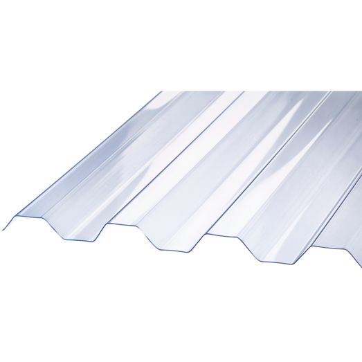 Rodena Sunlux PVC Trapez klar, 1115 x 2440 x 0,8 mm