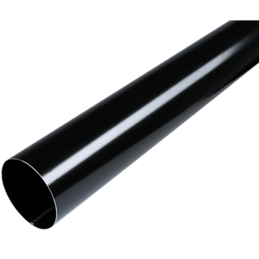 Plastmo nedløbsrør 75mm x 3m stål sort
