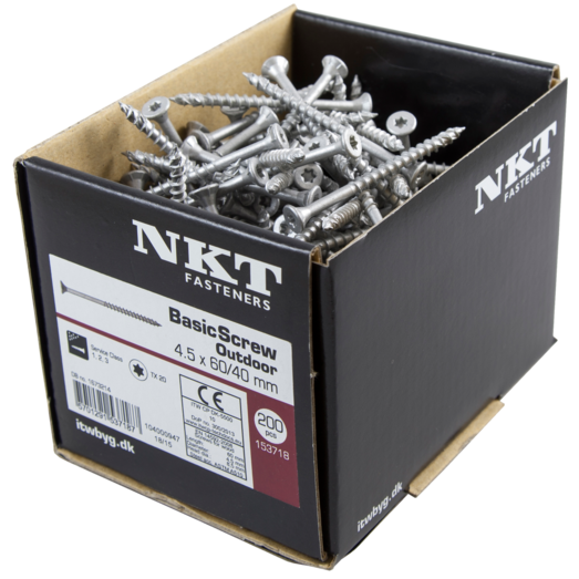 NKT Basic udendørs træskrue 5,0 mm UH TX20 Ruspert1000 