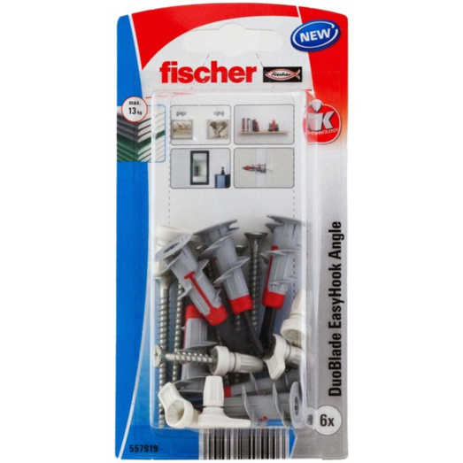 Fischer EasyHook Vinkel DuoPower 10x50 mm 2 stk