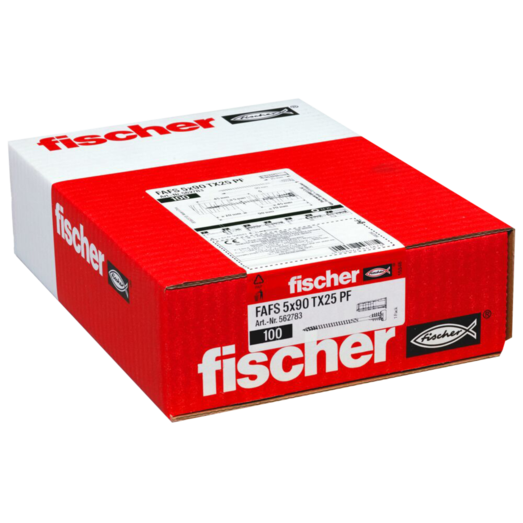 Fischer FAFS justerklips med skrue og dyvel 5 mm TX25 100 stk