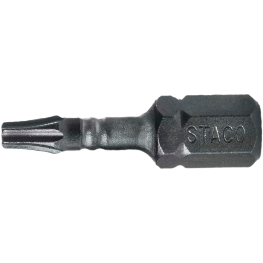 STACO bits 1/4"x25 mm TX10 Heavy duty torsion 8 stk