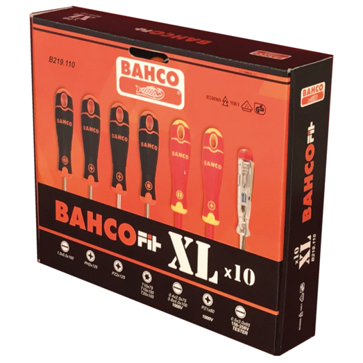 Bahco skruetrækkersæt Bahcofit XL - 10 dele B219.110
