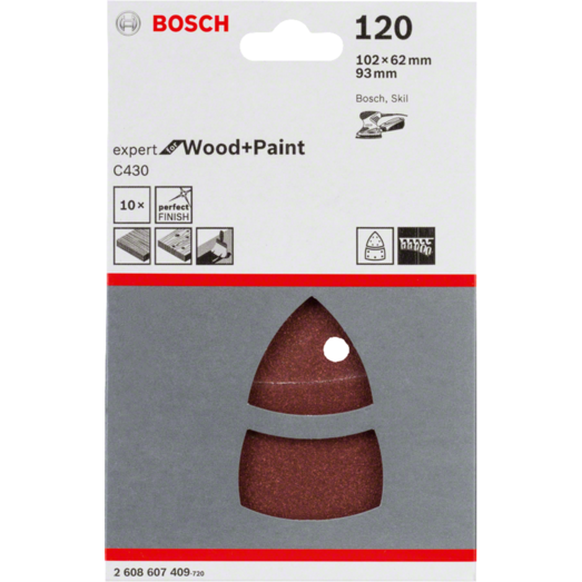 Bosch slibeark til PSM 160 multisliber 10 stk