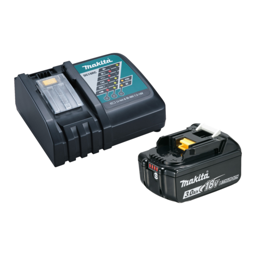 Makita 191A24-4 18V LXT batteri pakke BL1830B 3.0 Ah batteri +DC18RC lynlader