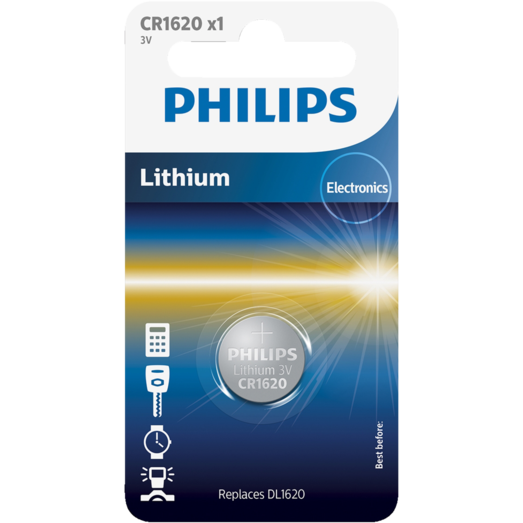 Philips CR1620 knapcellebatteri 1 stk. 