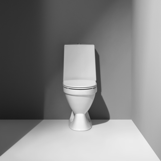 Laufen Rigo toilet m/skjult S-lås hvid