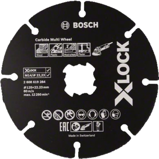 Bosch X-Lock Carbide Multi Wheel skæreskive 125x1 mm