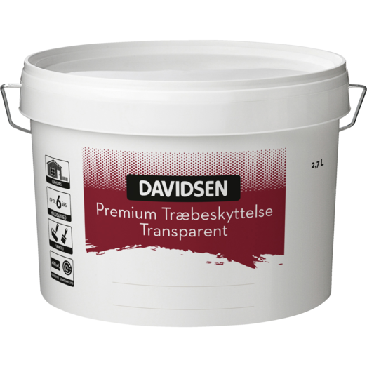 Davidsen Premium transparet vandbaseret teak 2,7 L