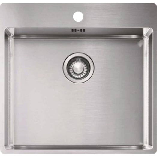 Køkkenvask 54x51,5 cm rustfrit stål