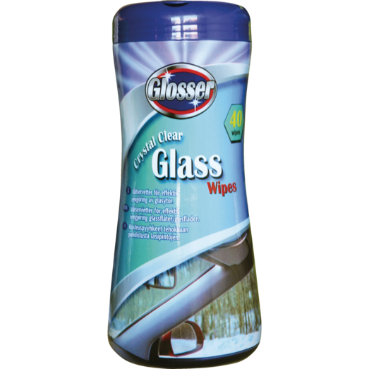 Glosser renseservietter t/ruder og glas 40 stk