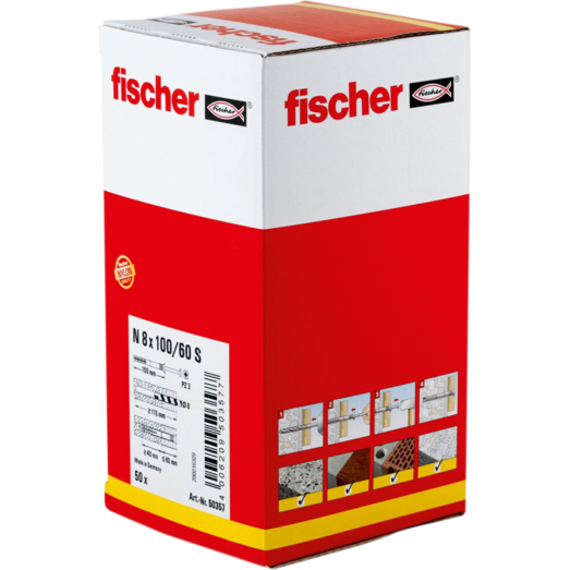 Fischer sømdyvel 8x100/60 N-S 50 stk
