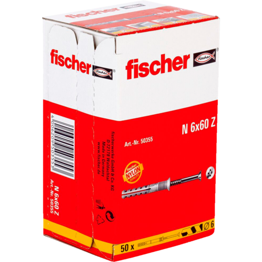 Fischer sømdyvel 6/60-30 N-S