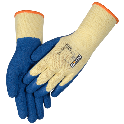 OX-ON Flexible Comfort 1302 handske gul/blå