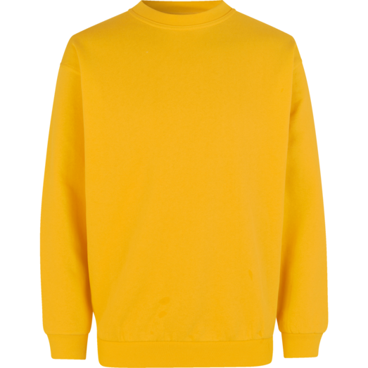 ID klassisk herre sweatshirt gul