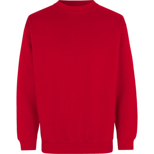 ID klassisk herre sweatshirt rød