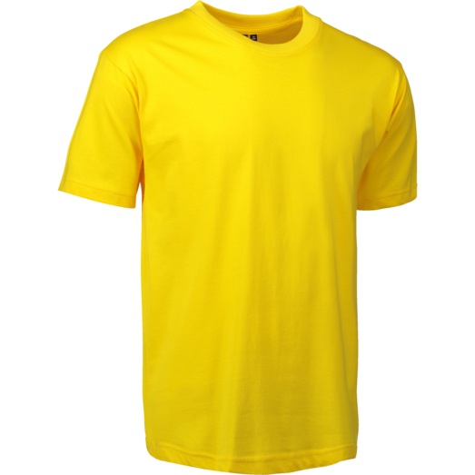 ID T-time herre t-shirt kortærmet gul