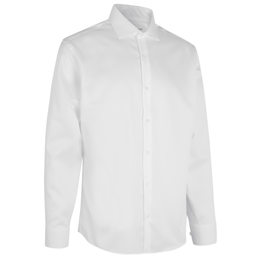ID Seven Seas Fine Twill modern fit skjorte herre hvid