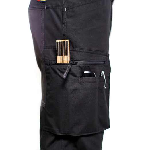 Blåklæder service bukser med stretch sort