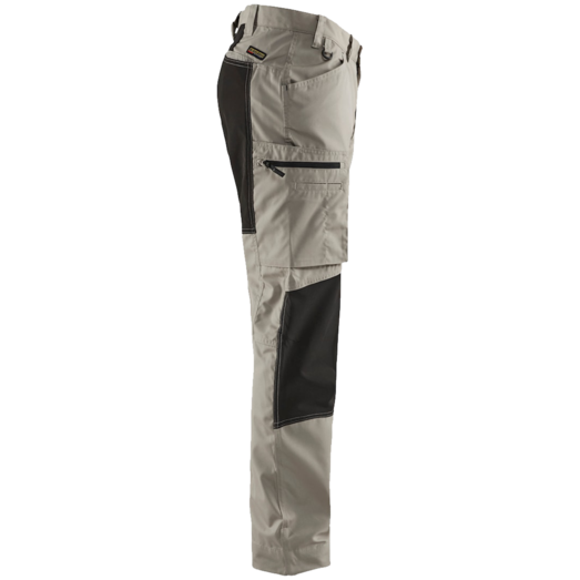 Blåklæder service bukser med stretch sand/sort