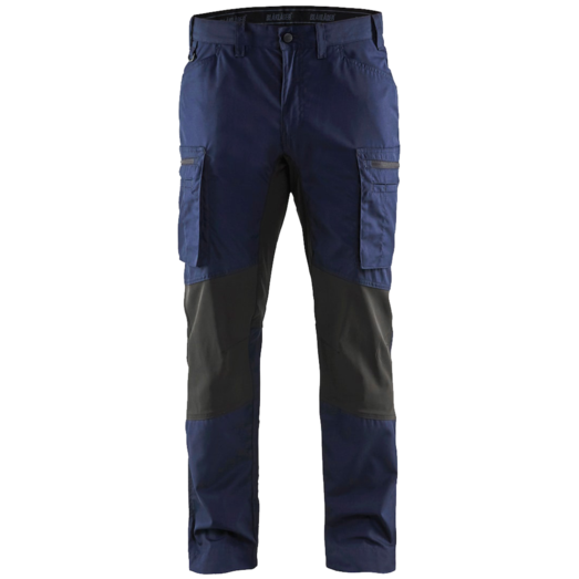 Blåklæder service bukser med stretch marineblå/sort