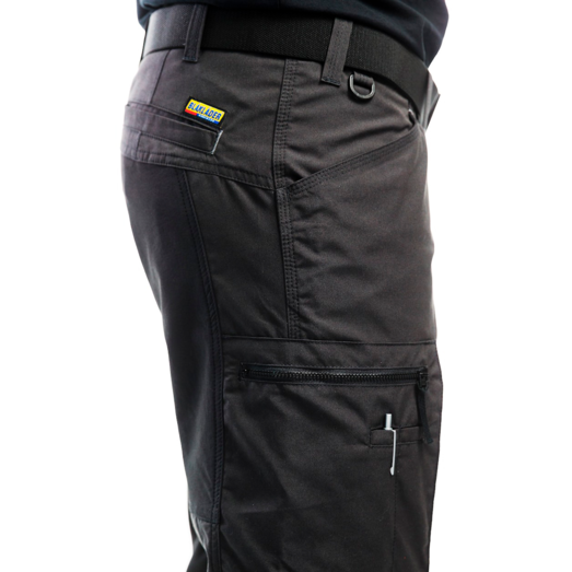 Blåklæder service bukser med stretch mørk grå/sort 