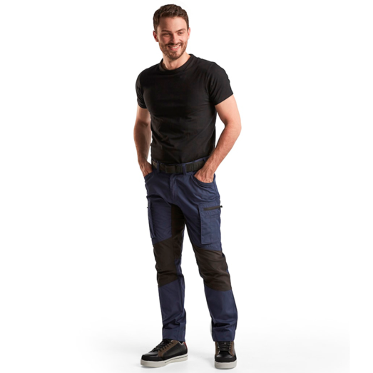 Blåklæder service bukser med stretch marineblå/sort