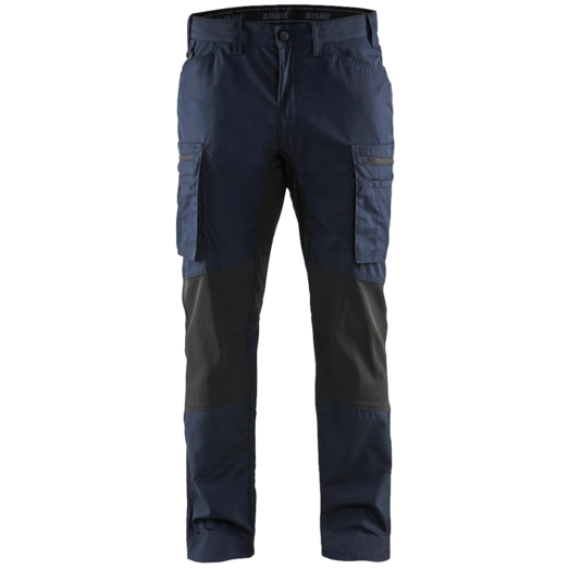 Blåklæder service bukser med stretch mørk marineblå/sort